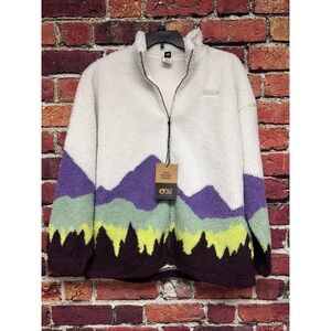 NEW Picture Organic Clothing NYSS Full Zip Fleece Purple Mountains Sz XL NWT
